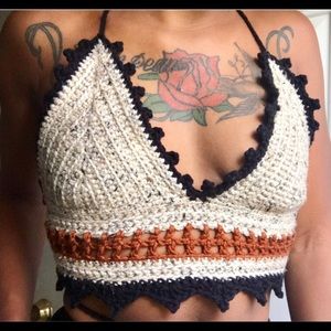 Boho crochet crop top